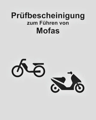 Prüfbescheinigung zum Führen von Mofas Blanko 25 km/h Mofaführerschein Leer Mofa - Bild 1 von 4