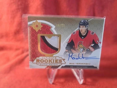 MAX VERONNEAU 2019-20 UD Ultimate Collection Rookie Patch Autograph /99 - Image 1 of 2