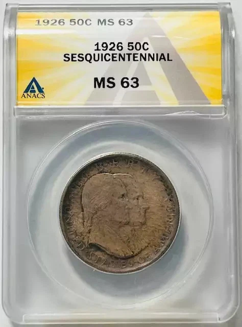 1926 Commemorative Sesquicentennial of American Independence ANACS MS-63  - Image 1 of 2
