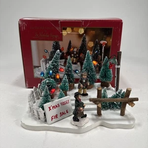 The Village Collection By St Nicholas Square Trees For Sale “Christmas Tree Lot” - Picture 1 of 17