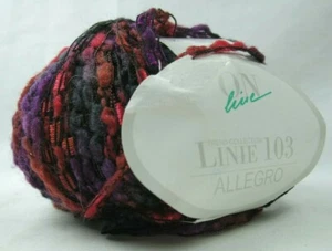 On Line 103 Hilo Allegro Negro Púrpura Rojo Lana Nailon Poliéster 50G 70M - Imagen 1 de 7