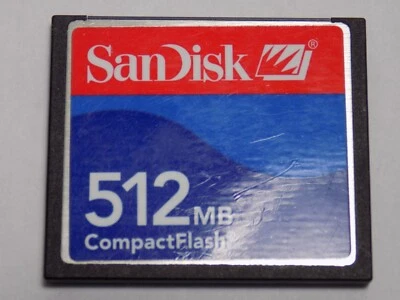 Sandisk 512MB Compact Flash Card 512MB CF Memory card SDCFJ/SDCFB - Image 1 of 3
