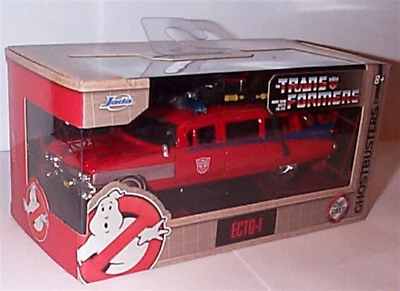 Jada 1:32 Ghostbusters X Transformers – ECTO-1 W/Optimus Prime Graphics 35862 - Image 1 of 2