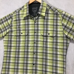Kuhl Plaid Button Up Shirt Short Sleeve Hiking Outdoor Casual Medium - Picture 1 of 8