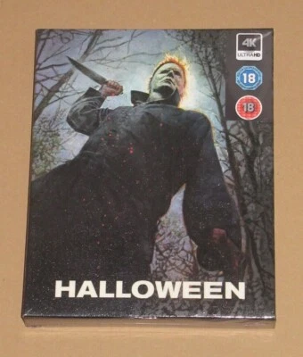 Halloween Everythingblu UK 4K Blu Ray Steelbook Full Slip Low No 16 New + Poster - Image 1 of 2