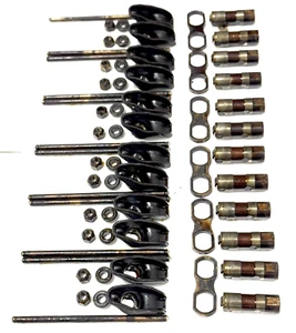 1987-1999 Chevrolet GMC V6 262 4.3L Rocker Arms / Nuts / Pushrods - Used OEM - Picture 1 of 11