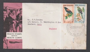 New Zealand 1962 FDC Birds Health Stamps Maintain Camps Surcharge Children - Picture 1 of 1
