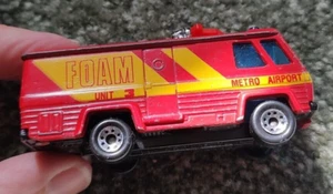Matchbox 1980 Command Vehicle Foam Unit 3 Metro Airport Truck blue window - Picture 1 of 13