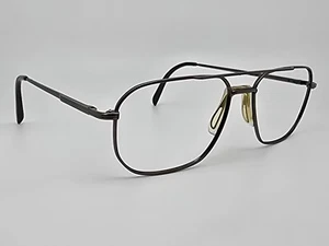 Stetson 229 Zyloware 058 Gunmetal Aviator Eyeglasses Frame w Flexhinge 58-17-145 - Picture 1 of 13