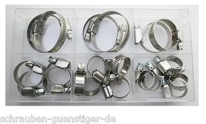 Schlauchschellen Sortiment Edelstahl W4 9 mm breit DIN 3017   * Profi-Qualität * - Bild 1 von 2