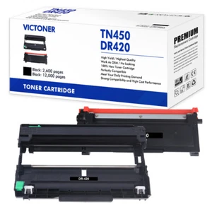 TN450 Toner DR420 Drum Compatible With Brother HL-2270DW MFC-7860DW MFC 7630N - Picture 1 of 7