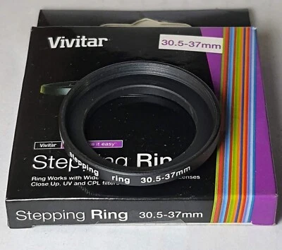 30.5-37mm Metal Step Up Lens Filter Converter Adapter Ring 30.5mm-37mm  30.5-37 - Image 1 of 4