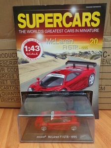 1/43 Panini Coches de Lujo Colección - 1995 Mclaren F1 GTR Metal + Mag #20 - Imagen 1 de 2