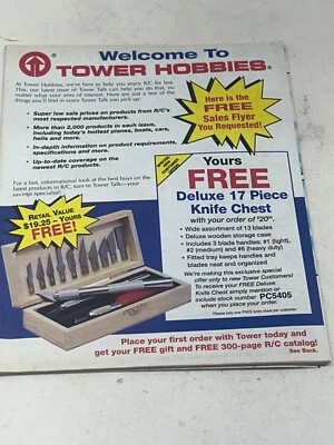 1994 TOWER HOBBIES DEALER CATALOG RC PLANE HELICOPTER RADIO SYSTEM ACCESSORIES - Image 1 of 3