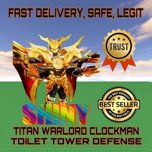 SHINY Titan Warlord Clockman | Toilette Tower Defense | TTD | Più economico e veloce - Foto 1 di 1