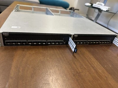2 x Dell Networking X4012 12 Port ( 24 port 10Gb) 10G SFP+  in rackmount - Image 1 of 4