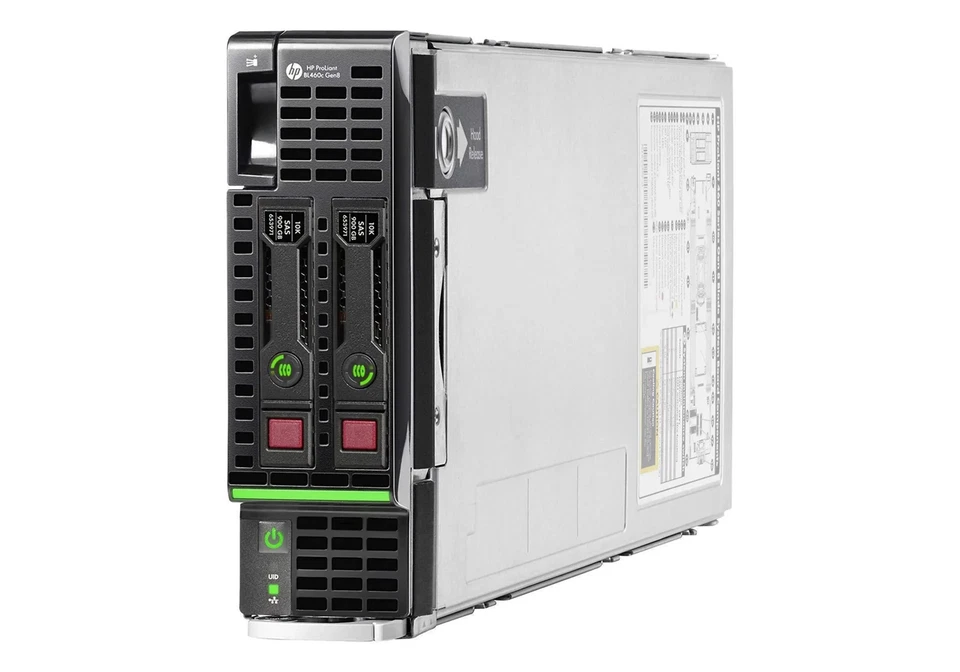 HP BL460c Gen8 v2 2x E5-2670 v2 64GB 10GB FLB CTO Blade Server 735151-B21 - Image 1 of 1