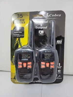 Cobra Micro-Talk 35 Mile Two Way Radio 2pk - Black (CXY805)  - Image 1 of 3