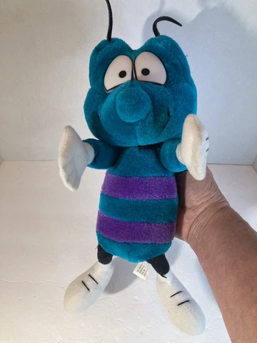 Vintage Charlotte Hornets NBA Plush Teal & Purple 1995 “Hugo the Hornet" Mascot Cover