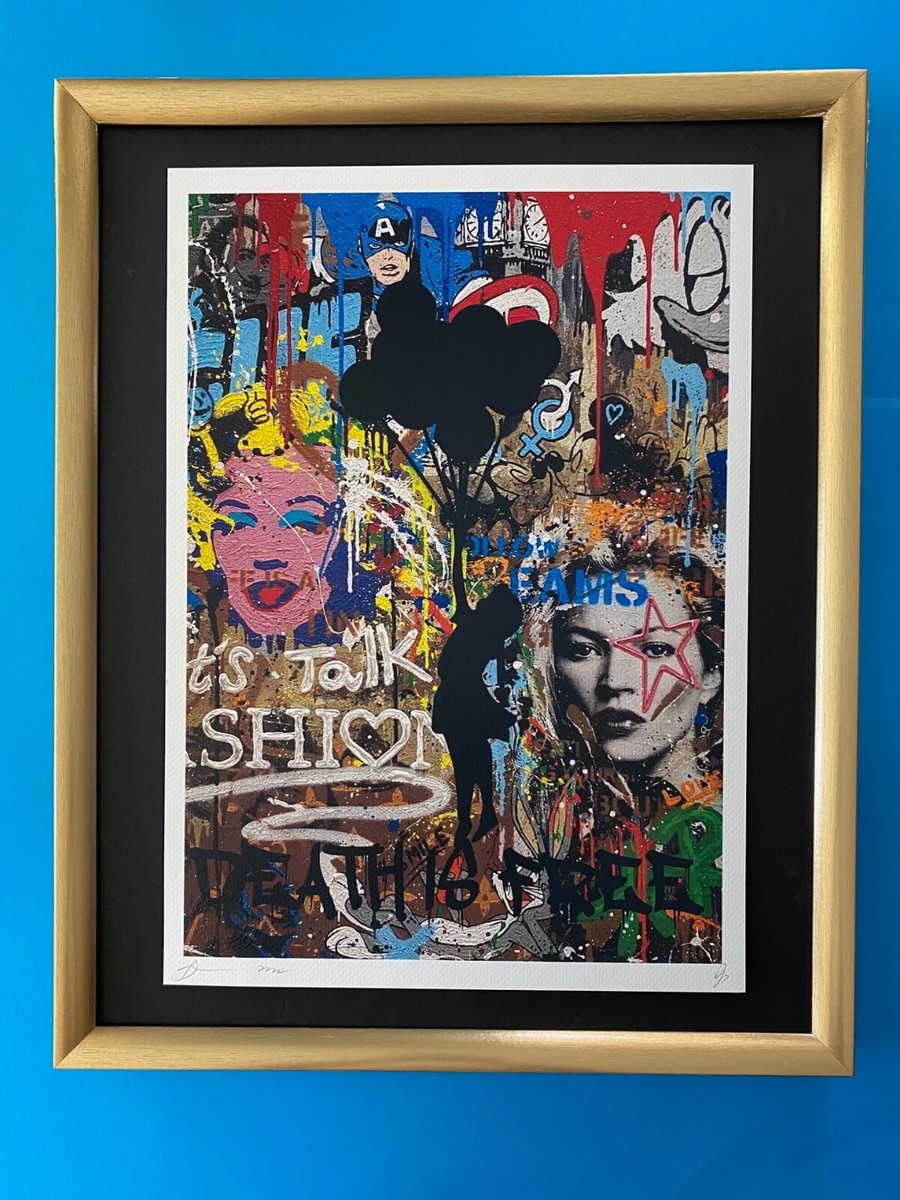 death nyc BA39　新品額付き Yahoo!オークション - DEATH NYC 額付き 世界限定100枚 アート