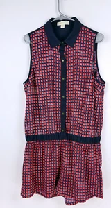 Michael Kors Women's Size XL Sleeveless Rompers Multicolored Geometric - Picture 1 of 5