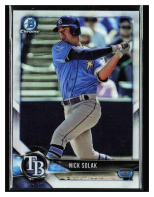 2018 Bowman Draft Chrome Refractor #BDC-46 Nick Solak - Image 1 of 2