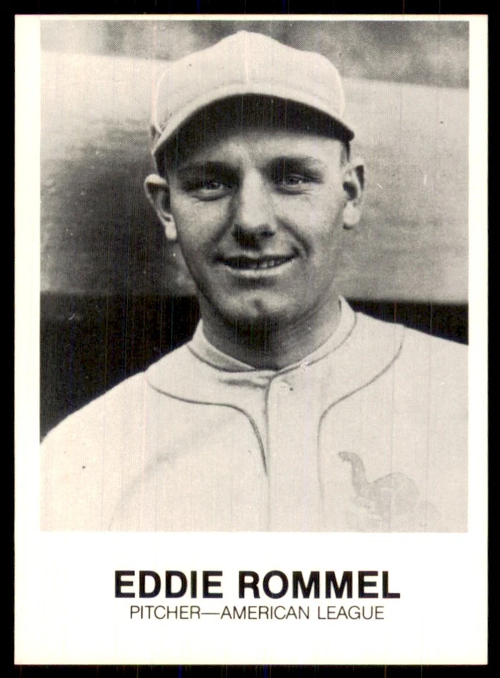 1983 TCMA Renata Galasso #196 Eddie Rommel Philadelphia Athletics - Image 1 of 2