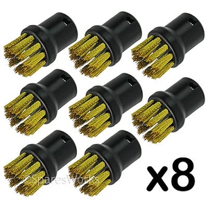 Cepillos redondos de limpieza de boquillas de latón para limpiador de vapor Karcher x 8 - Imagen 1 de 3