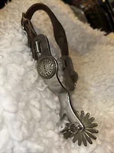 Vintage Single Colorado Sattlery Spur Denver Western Silber - Bild 1 von 6