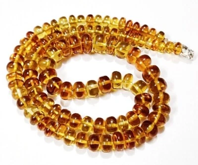 Perline collana rondelle zaffiro Padparadscha in argento sterling 925, 5-9 mm... - Immagine 1 di 4