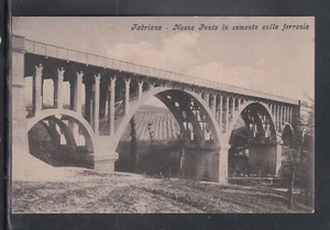 Cartolina Fabriano Nuovo Ponte in Cemento sulla Ferrovia M522 - Picture 1 of 1
