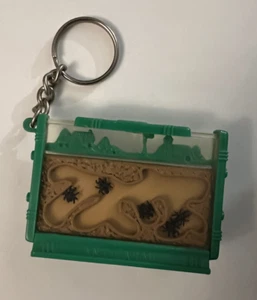 Vintage 1997 Uncle Miltons Basic Fun Ant Farm Keychain Keyring - Ants Move!💗 - Picture 1 of 6