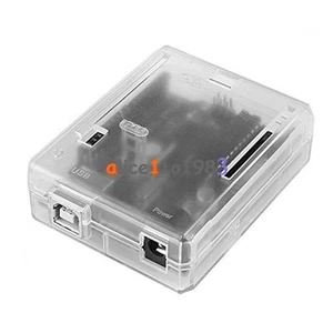Plastic Enclosure Protective Case for Arduino UNO R3 New Black/Transparent - Picture 1 of 15