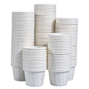 1000 Vakly Paper Medicine Cups, 3/4 oz, Disposable Souffle Cups - Picture 1 of 12