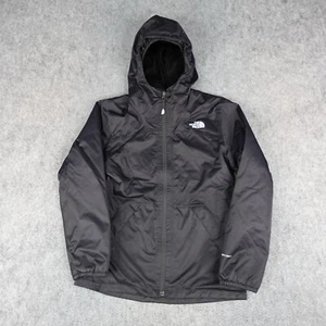 LL Bean Jacket Girls Large 14/16 Black Waterproof Coat DryVent Rain Lined Youth - Picture 1 of 15