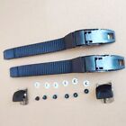 Reliable Inline Skate Strap Buckle With Mounting Clips And Screws 2 Sets