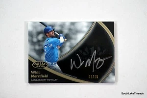 Topps Tier One Talent 2019 tinta plateada/10 Whit Merrifield #TTA-WME automático - Imagen 1 de 2