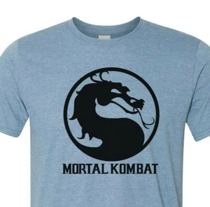 Mortal Kombat - B&WLogo T shirt - Super soft men's, women's,unisex graphic Shirt - Picture 1 of 15