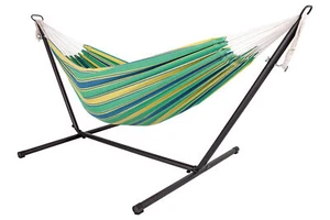 Doppel Hängematte XXL mit Gestell - 4384 - Outdoor 285x120x110 cm - bis 150 KG - Bild 1 von 1