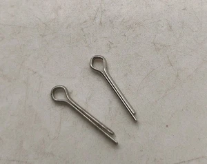 Gilbert Erector Set Part Nickel Plated Cotter Pin Lot of 2 - Picture 1 of 1