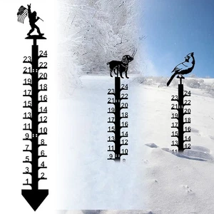 Snow Gauge Outdoor Thicken Upgraded Snowfall Measuring Gauge Snow Ruler for Yard - Picture 1 of 36