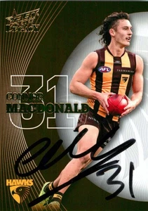 Signed 2023 Hawthorn Hawks AFL Select Legacy Card - Connor Macdonald - Picture 1 of 3
