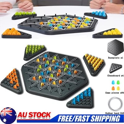 Chain Triangle Chess Board Game Rubber Band Game Nteractive Educational Gameplay - image 1 of 4