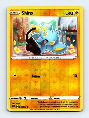 Shinx Reverse Holo Common SWSH09: Brilliant Stars 049/172 NM - Image 1 of 2