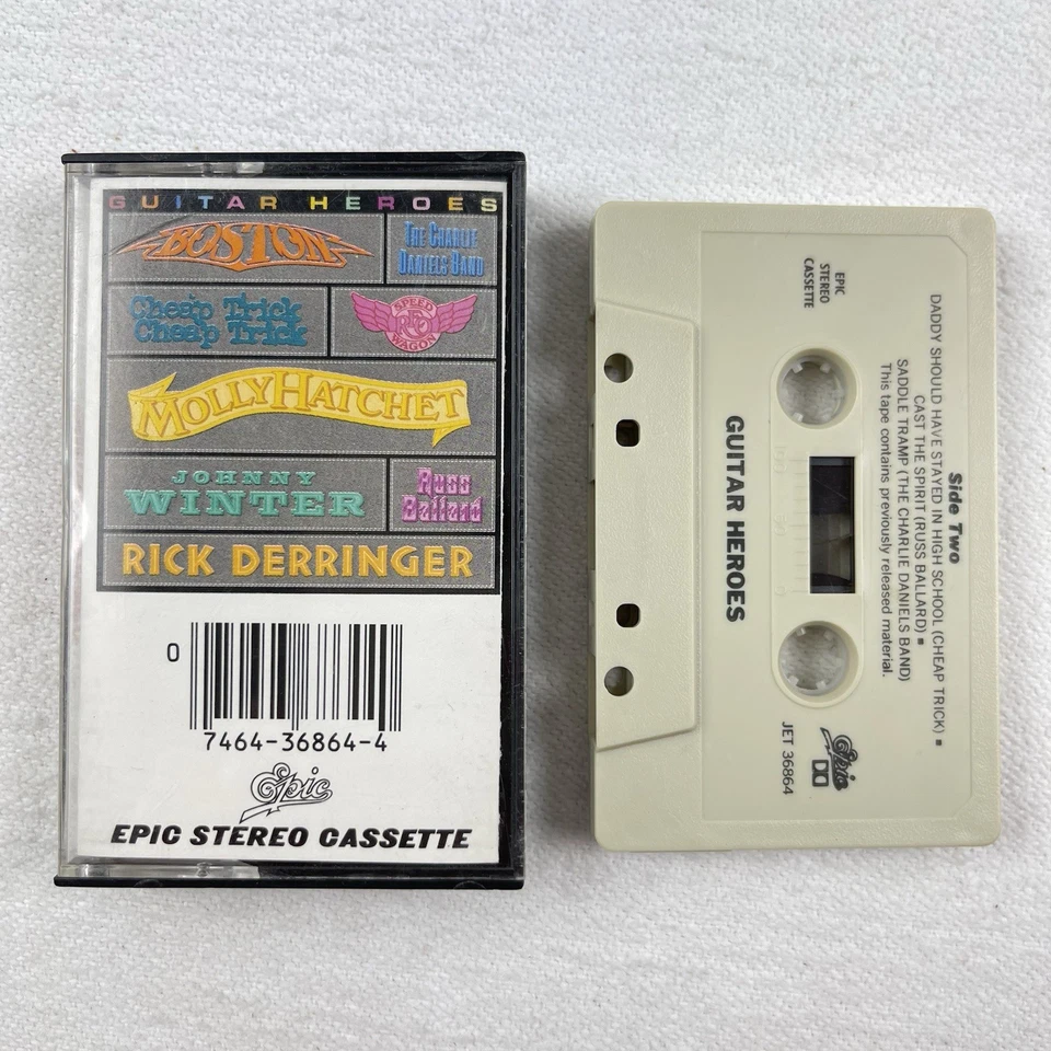 Guitar Heroes Vintage Rock Music Mixtape (Audio Cassette) Good - Image 1 of 2