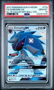 PSA 10 ZOROARK GX 77A/73 FULL ART SHINY SHINING LEGENDS COLLECTION POKEMON ✨ - Picture 1 of 2