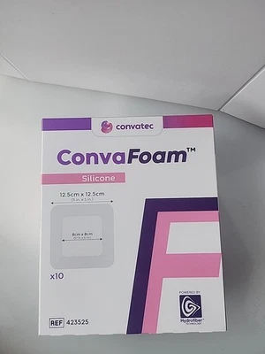 ConvaTec ConvaFoam Silicone Foam Dressing 5"×5" Adhesive, HydroFiber Technology - Image 1 of 3