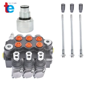 Hydraulic Directional Control Valve 11GPM +Conversion Plug US 3 Spool - Picture 1 of 10