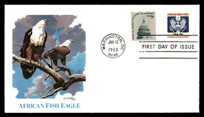 Mayfairstamps US FDC 1983 Great Seal Official Mail American Fish Eagle First Day - Image 1 of 2