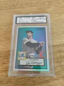 2007 etopps Joe DiMaggio Cleveland Econ 1 Of 25 San II Red - Picture 1 of 9